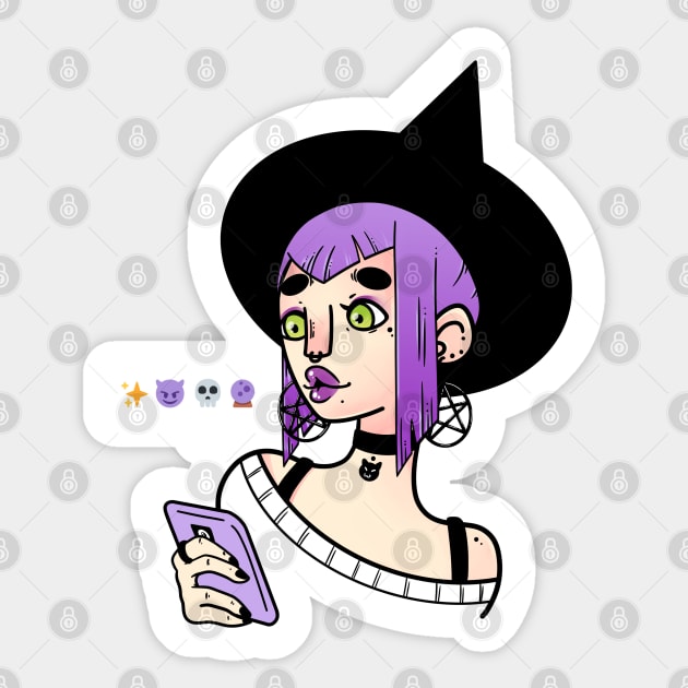 Support your local witches Sticker by StayWeird93